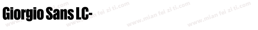 Giorgio Sans LC字体转换